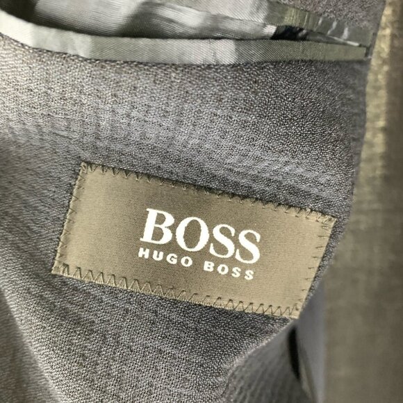 𝅺Hugo Boss Sirrah Tollero Viero Navy Blue Sport Coat size 58 - Picture 3 of 10